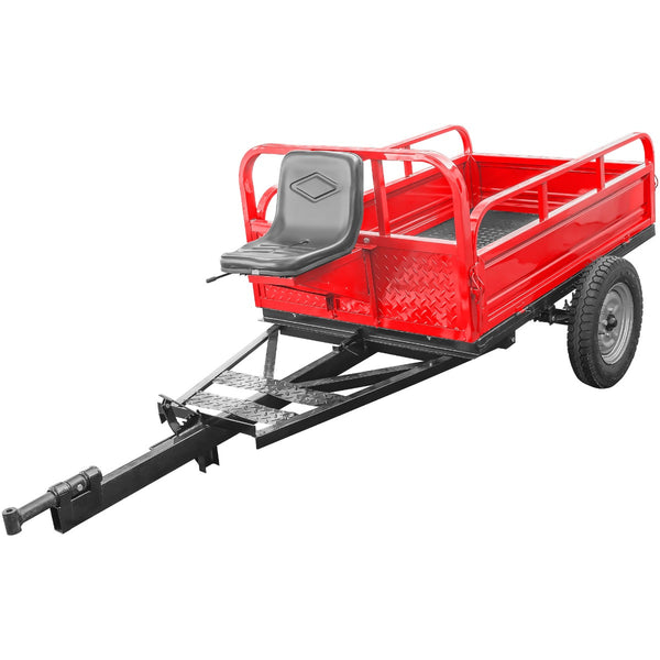 Remorca Dakard DKD LY 800 NEW capacitate max 800 kg roti 5.00-12 dimensiuni bena 160x100x30 cm basculare frana picior