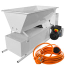 Pachet zdrobitor desciorchinator ENO 15 Smalto electric putere motor 0.75kW productivitate 1800kg/h tambur inox + prelungitor 10m AgroPro Fabricat in Italia