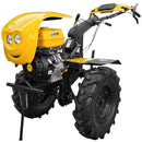 Pachet motocultor ProGarden HS 1100D motor 16CP EURO V 2+1 viteze de mers senzor de ulei pornire rapida freze roti cauciuc + roti metalice + plug arat + rarita reglabila+ cultivator + 5L ulei AgroPro