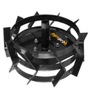 Pachet arat AgroPro suport pentru accesorii reglabil + plug arat simplu + roti metalice 35 cm manicot hexagon mic 23mm