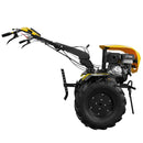 Pachet motocultor ProGarden HS 1100D motor 16CP EURO V 2+1 viteze de mers senzor de ulei pornire rapida freze roti cauciuc + roti metalice + plug arat + rarita reglabila+ cultivator + 5L ulei AgroPro