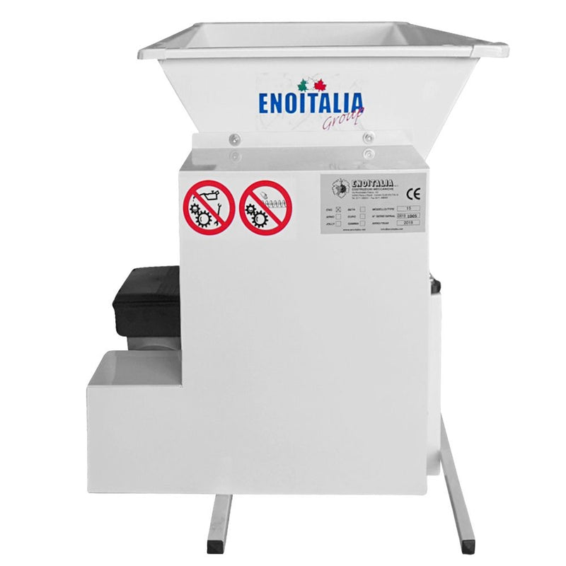 Zdrobitor desciorchinator ENO 15 Smalto electric putere motor 0.75 kW productivitate 1800kg/h tambur inox