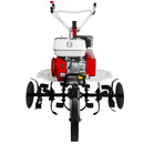 Pachet Motosapa MEDIA LINE MS 6580 7 CP 3 viteze de mers freze 80 cm roti de cauciuc 400x8 roti metal rarita fixa plug arat + 1l ulei motor + 1l ulei transmisie AgroPro