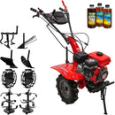 Motocultor Rotakt Cadet RO101RS motor 7 CP benzina 2+1 viteze latime lucru 56-90 cm freze 2+1roti 4.00-8” roti metal plug arat rarita reglabila plug cartofi cultivator 3l ulei