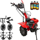 Motocultor Rotakt Cadet RO101RS motor 7 CP benzina 2+1 viteze latime lucru 56-90 cm freze 2+1roti 4.00-8” roti metal cultivator plug reversibil 3l ulei