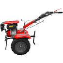 Motocultor Rotakt Apollo RO13R motor 13 CP benzina 2+1 viteze latime lucru 56-135 cm freze roti cauciuc 5.00-12" roti metalice cultivator plug reversibil 5l ulei