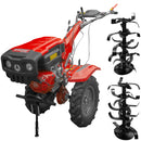 Motocultor Rotakt Grizzly RO13RE motor 13 CP benzina 4 timpi 2+1 viteze latime lucru 56-135 cm roti cauciuc 5.00-12 pornire electrica