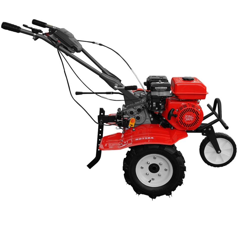 Motosapa Rotakt RO75RS motor 7 CP latime lucru 83 cm 3 viteze freze roti cauciuc roti metal 35 cm rarita reglabila plug arat 2l ulei AgroPro