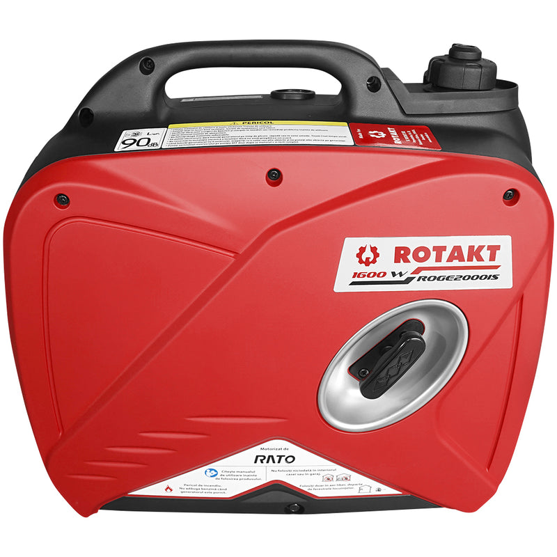 Pachet generator curent Rotakt ROGE2000IS putere 1.8kW 230 V tip inverter benzina pornire manuala silentios portabil