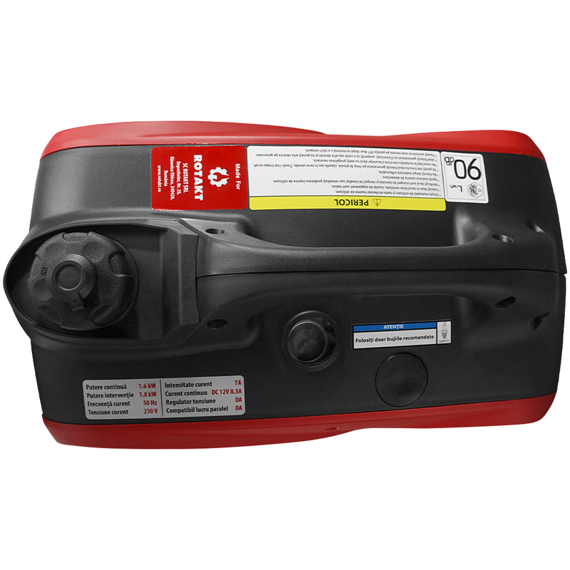Pachet generator curent Rotakt ROGE2000IS putere 1.8kW 230 V tip inverter benzina pornire manuala silentios portabil
