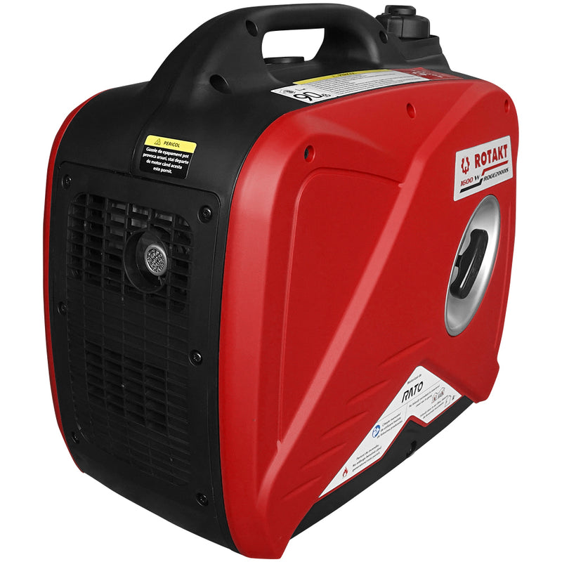 Pachet generator curent Rotakt ROGE2000IS putere 1.8kW 230 V tip inverter benzina pornire manuala silentios portabil