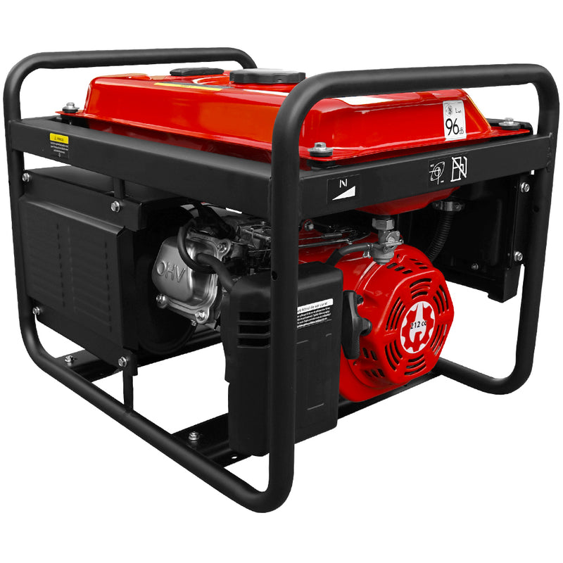 Generator de curent Rotakt ROGE3000 putere 7CP rezervor 12 L benzina iesire 12V pornire manuala AVR voltmetru consum 1,09L/ora