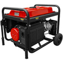 Generator curent Rotakt ROGE5500 putere 13CP benzina pornire manuala AVR voltmetru roti transport rezervor 25 L consum 3,57L/ora