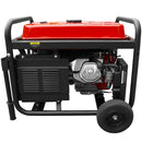 Generator curent Rotakt ROGE5500 putere 13CP benzina pornire manuala AVR voltmetru roti transport rezervor 25 L consum 3,57L/ora