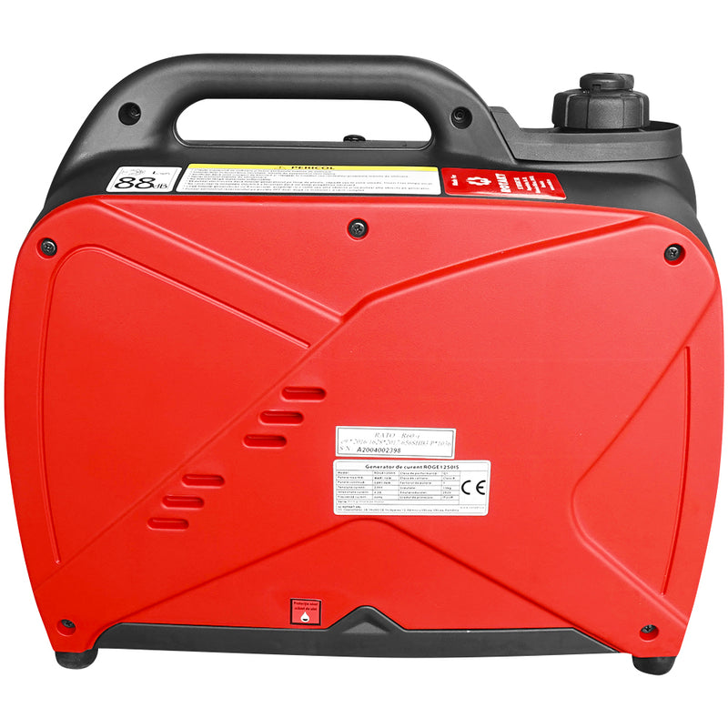 Generator curent Rotakt ROGE1250IS putere 1.1 kW 230V tip inverter benzina pornire manuala silentios portabil