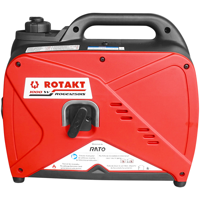 Generator curent Rotakt ROGE1250IS putere 1.1 kW 230V tip inverter benzina pornire manuala silentios portabil
