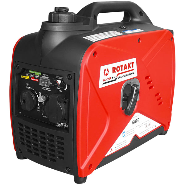 Generator curent Rotakt ROGE1250IS putere 1.1 kW 230V tip inverter benzina pornire manuala silentios portabil