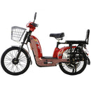 Bicicleta electrica KUBA KM5-S motor 250W viteza maxima 25 km/h autonomie 50 km -Rosu