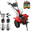 Motocultor Rotakt Agile RO101RS motor 7 CP benzina latime lucru 56-90 cm 2+1 viteze Roti 5.00-8 freze roti metal cultivator plug reversibil 3l ueli