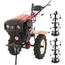 Motocultor Rotakt Godzilla RO135C 2-PTO motor 9CP diesel 2+1 viteze latime lucru 56-135 cm freze roti cauciuc 5.00-12" pornire electrica 2 prize de putere