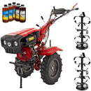 Motocultor Rotakt Grizzly RO13RE 2-PTO motor 13CP benzina 2+1 viteze latime lucru 56-135 cm freze roti cauciuc 5.00-12" pornire electrica 2 prize de putere 5l ulei