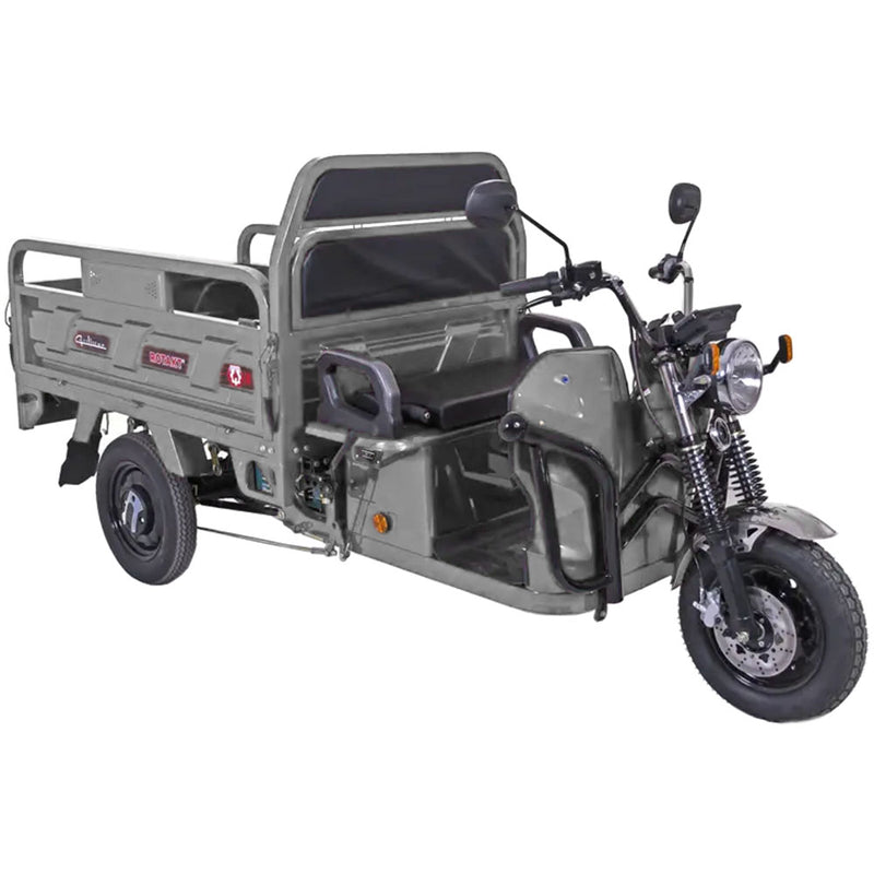 Tricicleta electrica Rotakt Guliver putere 2000W viteza 25 km/h autonomie 68 km baterie Plumb-Acid 72V/58Ah greutate admisa 617kg fara permis - gri