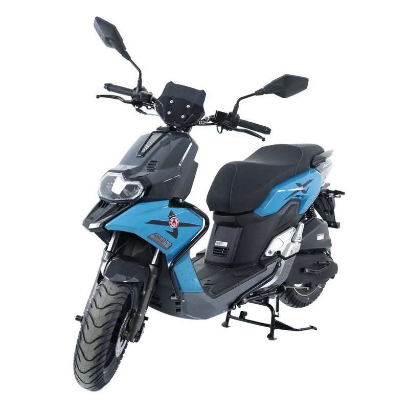Scuter Rotakt Intercity benzina putere 6.5kW Euro 5 viteza 85 km/h 125cmc greutate admisa 280kg-Albastru