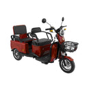 Tricicleta electrica Rotakt Liberia putere 1400W viteza 25 km/h autonomie 48 Km acumulatori 60V/20Ah greutate admisa 292kg fara permis - Rosu