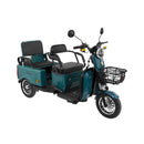 Tricicleta electrica Rotakt Liberia putere 1400W viteza 25 km/h autonomie 48 Km acumulatori 60V/20Ah greutate admisa 292kg fara permis - Verde