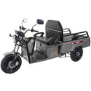 Tricicleta electrica Rotakt Nautilus putere 1600W viteza 25 km/h autonomie 44 km baterie 60V/32Ah bena 106x60 cm greutate admisa 364kg fara permis - gri