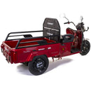 Tricicleta electrica Rotakt Nautilus putere 1600W viteza 25 km/h autonomie 44 km baterie 60V/32Ah bena 106x60 cm greutate admisa 364kg fara permis - albastru deschis