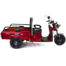 Tricicleta electrica Rotakt Nautilus putere 1600W viteza 25 km/h autonomie 44 km baterie 60V/32Ah bena 106x60 cm greutate admisa 364kg fara permis - rosu