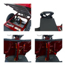 Tricicleta electrica Rotakt Nautilus putere 1600W viteza 25 km/h autonomie 44 km baterie 60V/32Ah bena 106x60 cm greutate admisa 364kg fara permis - rosu