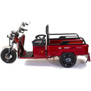 Tricicleta electrica Rotakt Nautilus putere 1600W viteza 25 km/h autonomie 44 km baterie 60V/32Ah bena 106x60 cm greutate admisa 364kg fara permis - rosu