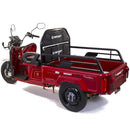 Tricicleta electrica Rotakt Nautilus putere 1600W viteza 25 km/h autonomie 44 km baterie 60V/32Ah bena 106x60 cm greutate admisa 364kg fara permis - rosu