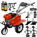 Motosapa Rotakt RO75RS motor 7 CP latime lucru 83 cm 3 viteze freze roti cauciuc roti metal 35 cm rarita reglabila plug arat plug cartofi cultivator 2l ulei AgroPro