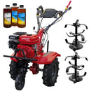 Motocultor Rotakt Titan RO110RV motor 8 CP 212 cmc benzina 2+1 viteze latime lucru 56-90 cm freze roti cauciuc 5.00-8" 3l ulei