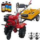 Motocultor Rotakt Titan RO110RV motor 8 CP 212 cmc benzina 2+1 viteze latime lucru 56-90 cm freze roti cauciuc 5.00-8" remorca 3l ulei