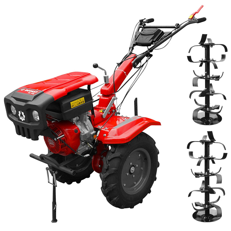 Motocultor Rotakt Apollo RO13R motor 13 CP benzina 2+1 viteze latime lucru 56-135 cm freze roti cauciuc 5.00-12"