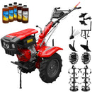 Motocultor Rotakt Apollo RO13R motor 13 CP benzina 2+1 viteze latime lucru 56-135 cm freze roti cauciuc 5.00-12" roti metalice plug arat rarita reglabila plug cartofi cultivator plug reversibil 5l ulei