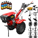 Motocultor Rotakt Apollo RO13R motor 13 CP benzina 2+1 viteze latime lucru 56-135 cm freze roti cauciuc 5.00-12" roti metalice plug arat rarita reglabila plug cartofi cultivator plug reversibil remorca 5l ulei