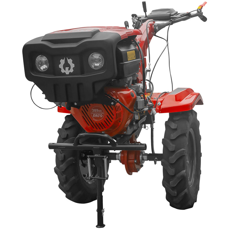 Motocultor Rotakt RO13RE motor 13 CP benzina 4 timpi 2+1 viteze latime lucru 56-135 cm roti cauciuc 5.00-12 pornire electrica roti metal cultivator plug reversibil 5l ulei AgroPro