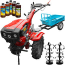 Motocultor Rotakt RO17RE pornire electrica motor 17CP latime lucru 135 cm freze roti cauciuc 6.00-12 remorca 5l ulei AgroPro