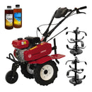 Motosapa Rotakt RO70ECO motor 7CP benzina 2+1 viteze latime lucru 56-83 cm freze roti cauciuc 4.00-8&quot; 2l ulei