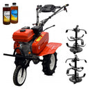 Motocultor Rotakt Rival RO75RS motor 7CP 212 cmc benzina 2+1 viteze latime lucru 56-83 cm freze roti cauciuc 4.00-8" 2l ulei