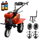 Motocultor Rotakt Rival RO75RS motor 7CP 212 cmc benzina 2+1 viteze latime lucru 56-83 cm freze roti cauciuc 4.00-8" roti metal cultivator 2l ulei