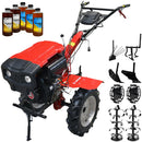 Motocultor Rotakt RO 135S pornire electrica motor 9 CP diesel latime lucru 135 cm 2+1 viteze freze roti cauciuc 5.00-12 capota far roti metal plug arat rarita reglabila plug cartofi cultivator 5l ulei