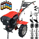 Motocultor Rotakt RO 135S pornire electrica motor 9 CP diesel latime lucru 135 cm 2+1 viteze freze roti cauciuc 5.00-12 capota far roti metal plug arat rarita reglabila plug cartofi cultivator plug reversibil 5l ulei