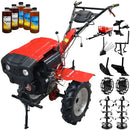 Motocultor Rotakt RO 135S pornire electrica motor 9 CP diesel latime lucru 135 cm 2+1 viteze freze roti cauciuc 5.00-12 capota far roti metal plug arat rarita reglabila plug cartofi cultivator plug reversibil remorca 5l ulei