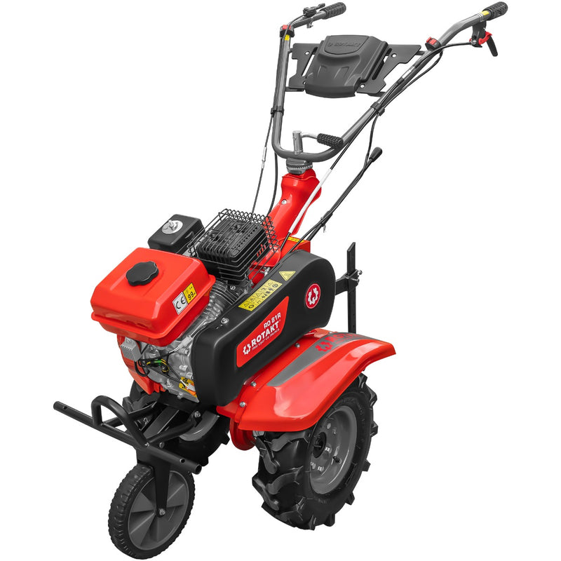 Motocultor Rotakt Centaur RO81R motor 8 CP 212 cmc benzina 2+1 viteze latime lucru 56-90 cm freze roti cauciuc 4.00x8" remorca 2l ulei